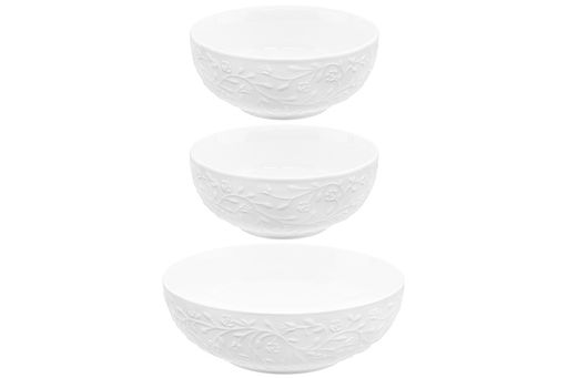 Набор 3 салатников 20,5*20,5*7,5 см 1 л + 15*15*6,5 см 600мл (2 шт.) Веточки-цветочки - Elan gallery фото 19