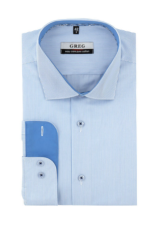 Сорочка мужская длинный рукав GREG 211/131/ROM/ZN/1p  фото 3