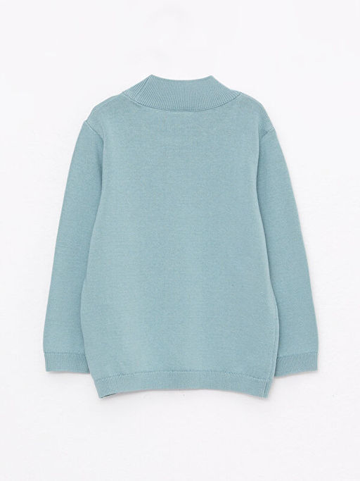 Yar?m Bal?k?? Yaka Basic Uzun Kollu Erkek Bebek Triko Kazak