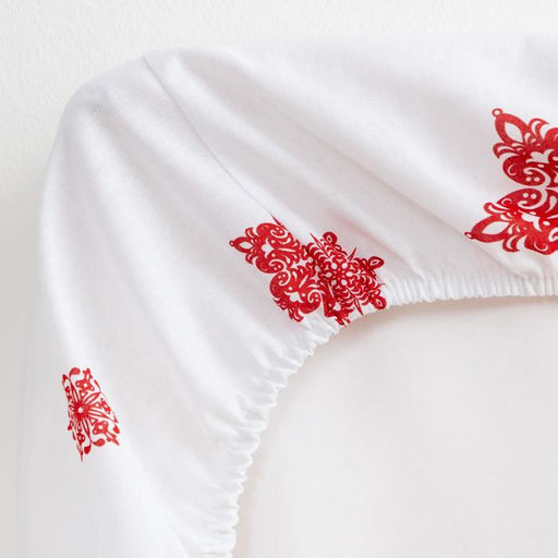 Простыня на резинке Этель 180*200*25 см Новогоднее волшебство, 100%хлопок, бязь, 125 гр/м2  фото 3