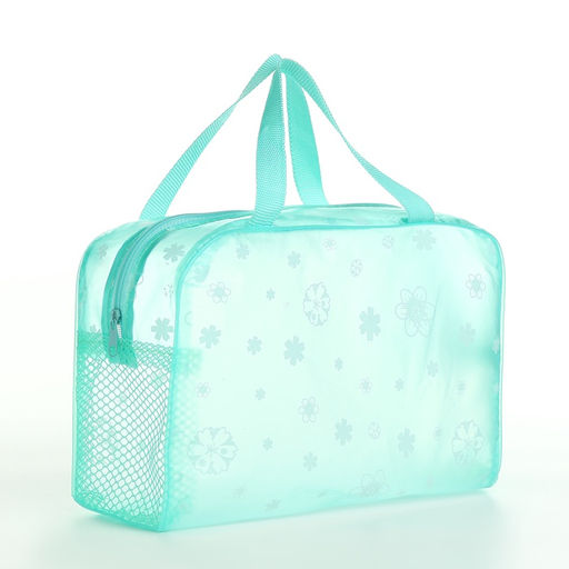 Косметичка на молнии, цвет зелёный - Simaland фото 4