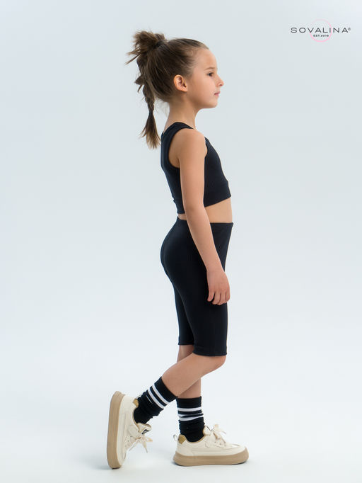 Костюм Тренд лапша черный - Sovalina фото 27