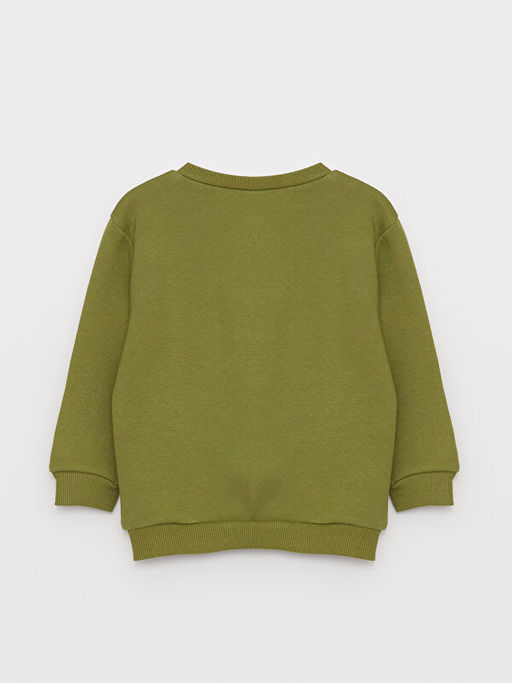 Bisiklet Yaka Bask?l? Erkek Bebek Sweatshirt - Waikiki фото 2