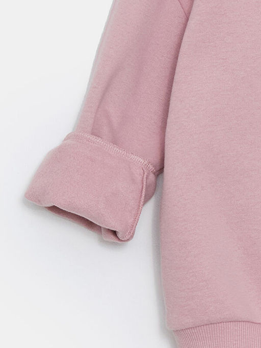 Bisiklet Yaka Elsa Bask?l? K?z Bebek Sweatshirt - Waikiki фото 2