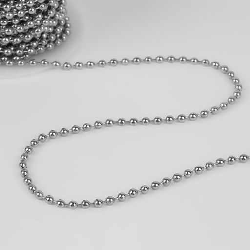 Цепочка для сумки, железная, d = 3,2 мм, 10 0,5 м, цвет серебряный - Арт узор фото 3