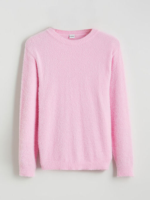 Bisiklet Yaka K?z ?ocuk Triko Kazak