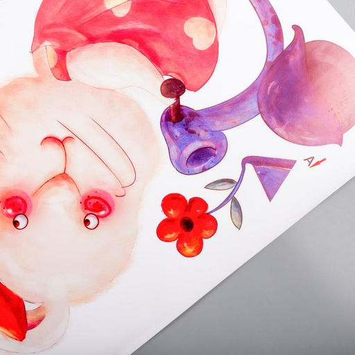 Наклейка пластик интерьерная цветная "Зверята и транспорт" 60х85 см