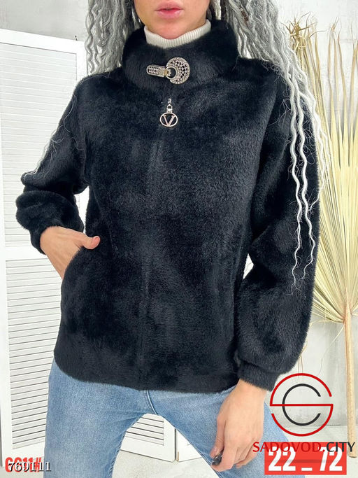 Кардиган альпака на молнии