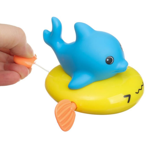 Заводная игрушка для ванны Крошка Я «Дельфин», с брызгалкой
