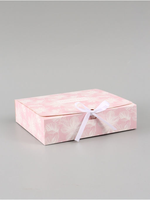 Цена за 2 шт. Коробка подарочная самосборная «Только тебе», 20×18×5 см, с лентой