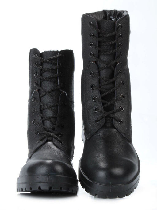 05-9006 BLACK Ботинки зимние мужские (искусственная кожа, искусственный мех)