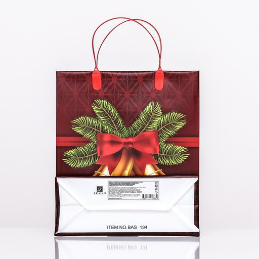 Пакет новогодний «Колокольчик», мягкий пластик, 26×23 см