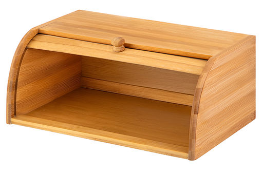 Хлебница 40*27*17 см с откидной крышкой, бамбук