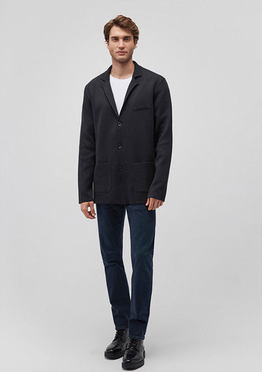 Antrasit Triko Blazer - Mavi фото 2