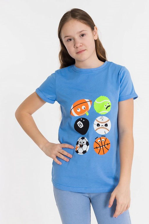 Футболка М222038Пб Голубой