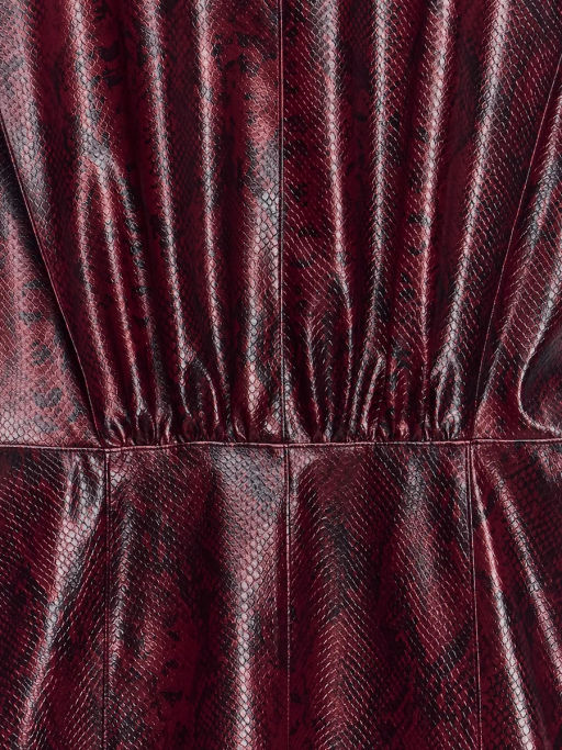 Платье миди из искусственной кожи / Zarina