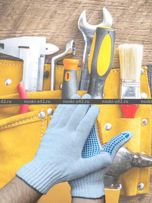 Цена за 10 пар. Перчатки рабочие хб с ПВХ - 10 класс, 5-и нитка СТАНДАРТ БЕЛЫЕ - For you фото 3