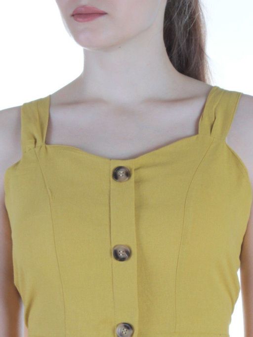 823 YELLOW Платье хлопковое летнее Fashion