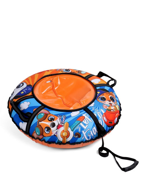 Тюбинг – ватрушка Travel, диаметр чехла 83 см, разноцветная