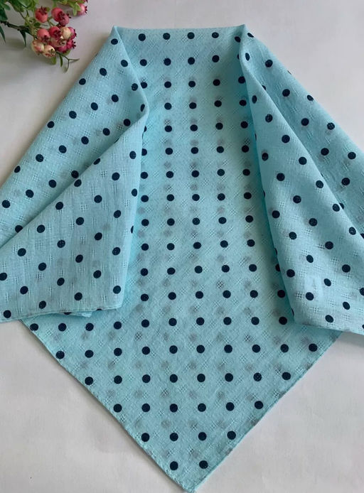 K13588 Платок 60/60 хлопок БИРЮЗОВЫЙ