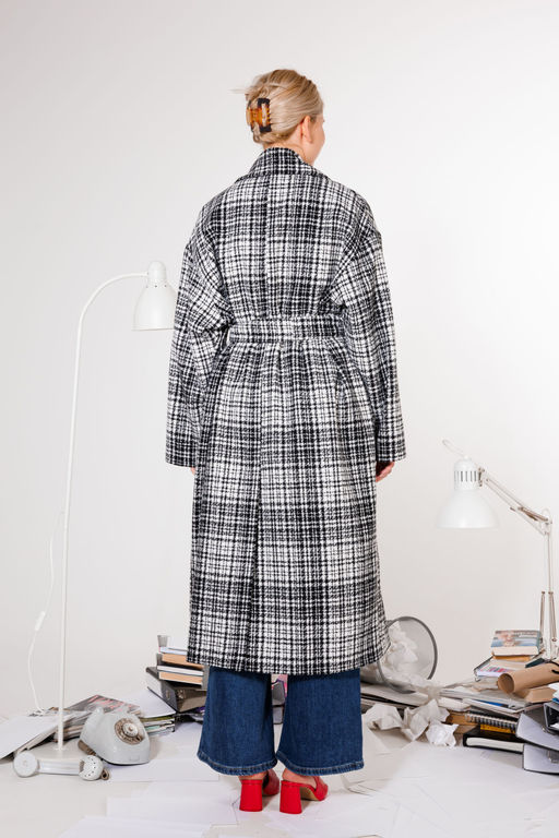 Пальто KOKOdea 7.10 черно-белый  фото 5