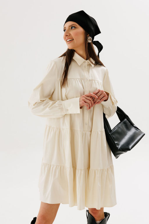 Платье NIKVA н707-1 сливочный фото 4