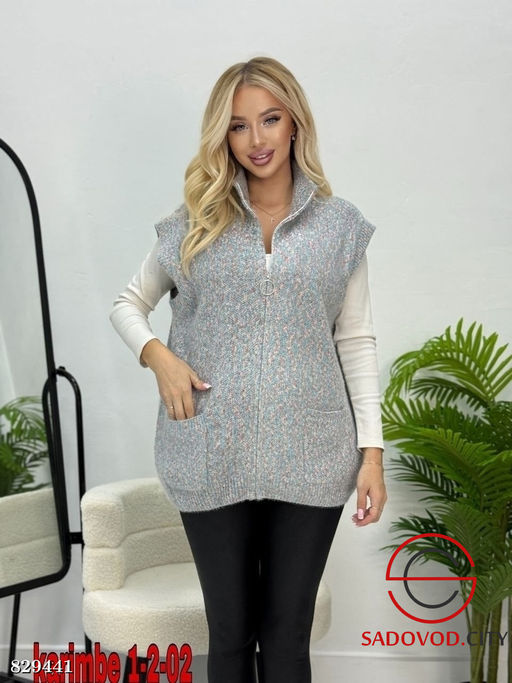 Жилетка женская на молнии