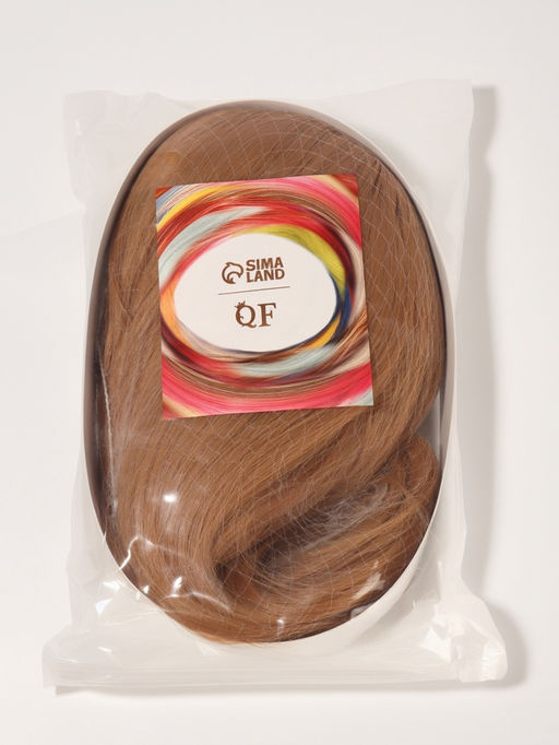 Парик искусственный, с чёлкой, имитация кожи, 60 см, 240 г, блонд