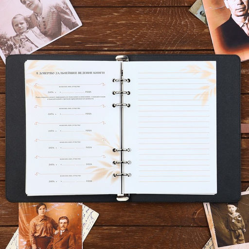 Родословная книга со встроенной флешкой 16 Gb «Семейная летопись», 17.5×23 см..