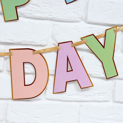 Гирлянда на ленте «HAPPY BIRTHDAY», длина 250 см