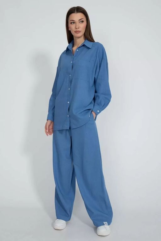 Льняная рубашка 4073 - Kivviwear фото 2