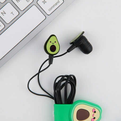 Набор держатель для проводов + наушники Авокадо, мод. VBT 1.3, 12,5 х 8,5 см - Like me фото 3