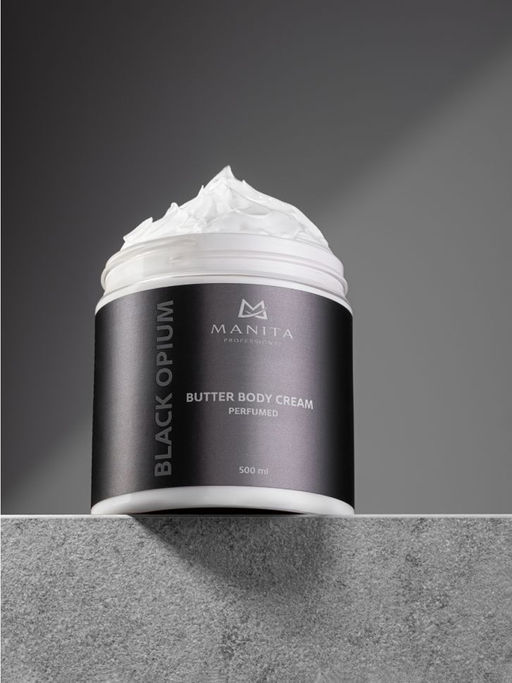 Manita Professional Парфюмированный крем-баттер для рук и тела / Butter Body Cream Black Opium, 500 мл  фото 2