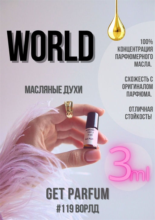 Масляные духи по мотивам аромата World / Kenzo - Get parfum фото 5