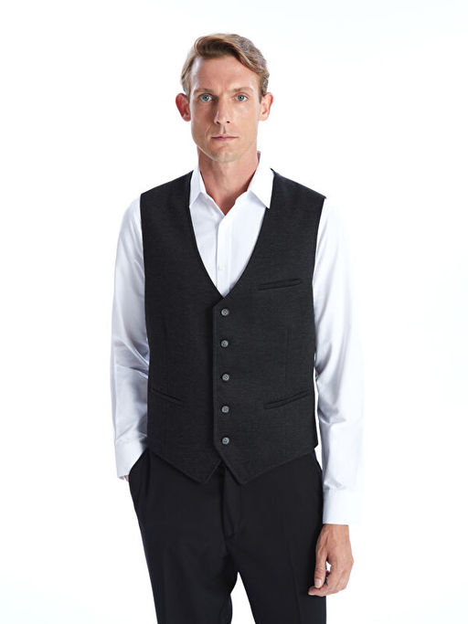 Dar Kal?p Erkek Klasik Yelek