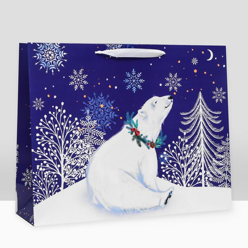 Пакет подарочный На снежочке, ХL 50 х 40 х 15 см - Simaland фото 3