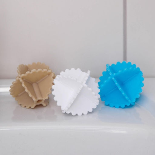 Цена за 2 шт. Шарики для стирки белья Доляна, d=4,5 см, 3 шт, цвет МИКС  фото 6