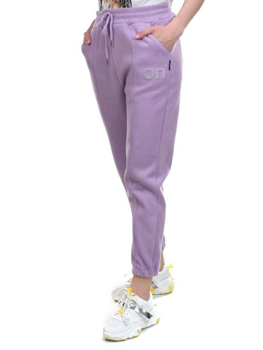 08 LILAC Брюки спортивные женские на флисе (100% хлопок) 7986
