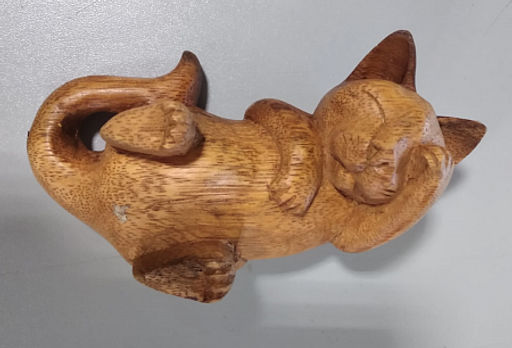 Статуэтка Кот дерево албезия 15см-8см