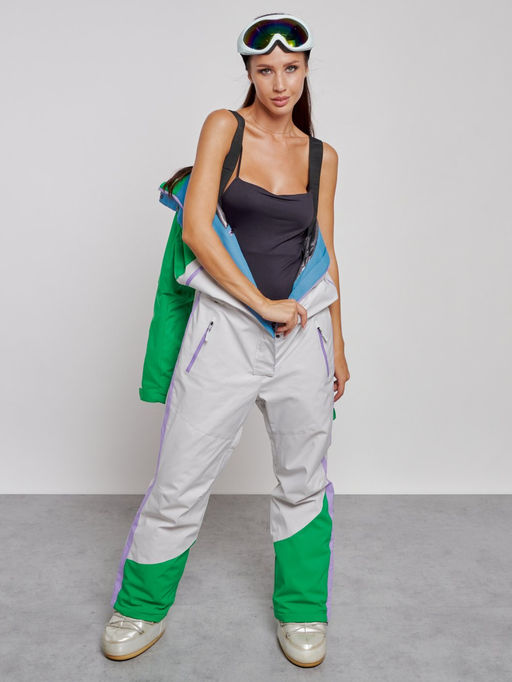 Горнолыжный комбинезон женский зимний зеленого цвета 2326Z - Mtforce фото 6