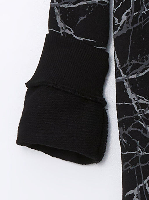 Bisiklet Yaka Bask?l? Uzun Kollu Erkek ?ocuk Sweatshirt - Waikiki фото 2