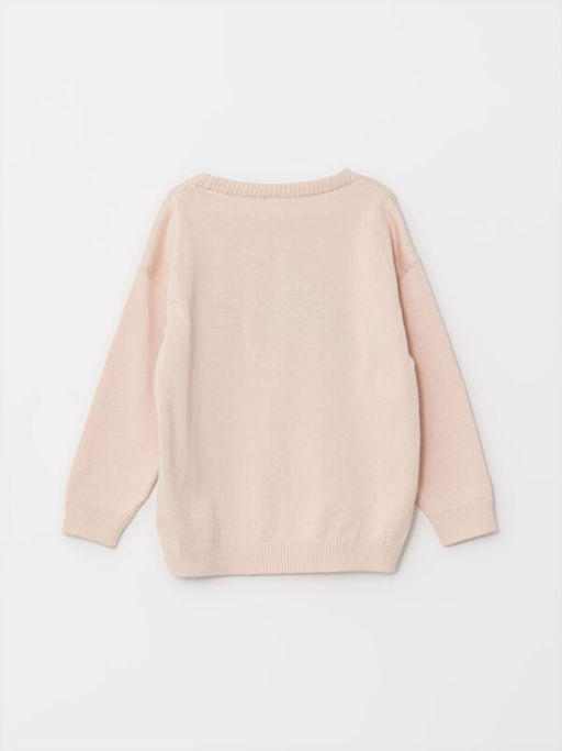 Bisiklet Yaka Uzun Kollu Bask?l? Pamuklu Erkek Bebek Triko Kazak - Waikiki фото 2