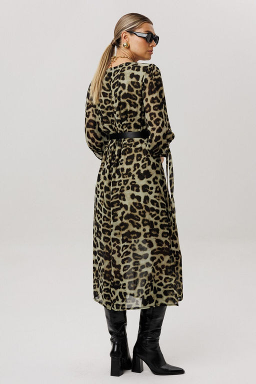 Платье ANELLI 1733 зеленый леопард фото 5