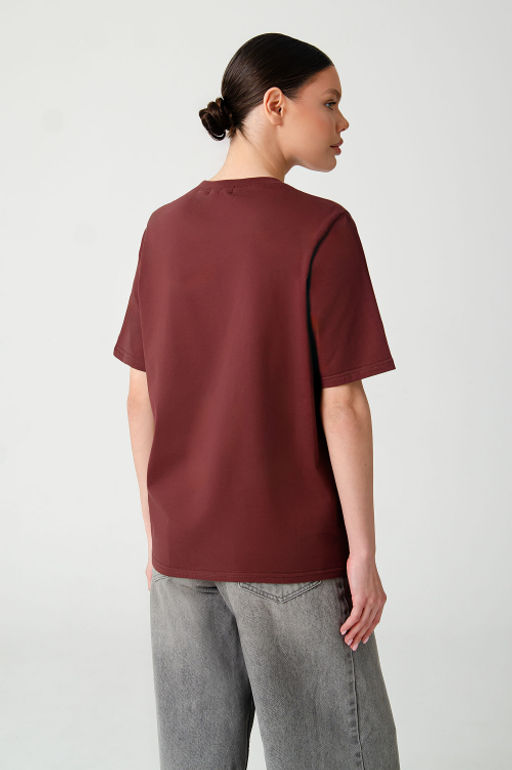 Арт. 3-1143 Футболка женская 42-50 (5 шт) Цвет:шоколад - Калинка фото 5