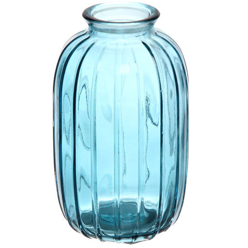 Цена за 4 шт. Ваза стеклянная "Блум" 7*12см микс цветов