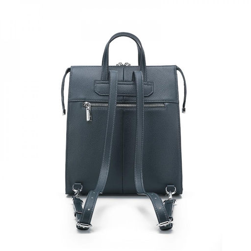 Рюкзак, кожа, MIRONPAN 6022 Темно-синий  фото 3