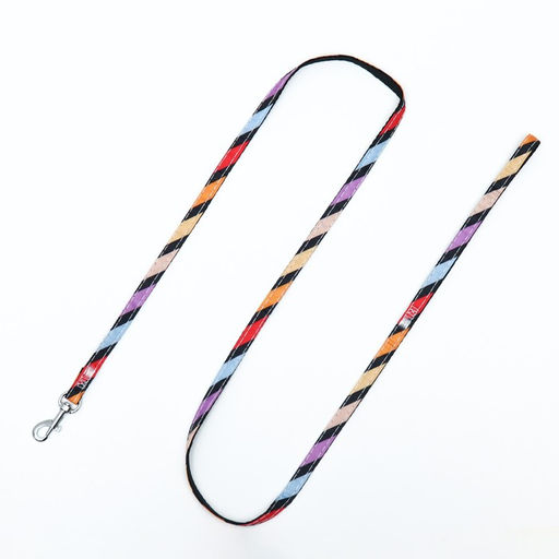 Комплект амуниции двухслойный, размер S, поводок 120 х 1 см, ОШ 24-38 см, ОГ 29-41 см, разноцветный - Пижон фото 9