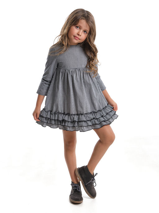 Платье в клетку UD 6270 черн.кл - Mini maxi фото 3