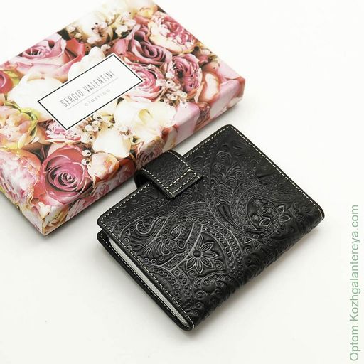 Женская кожаная визитница Sergio Valentini СВ 8115-010 фото 4