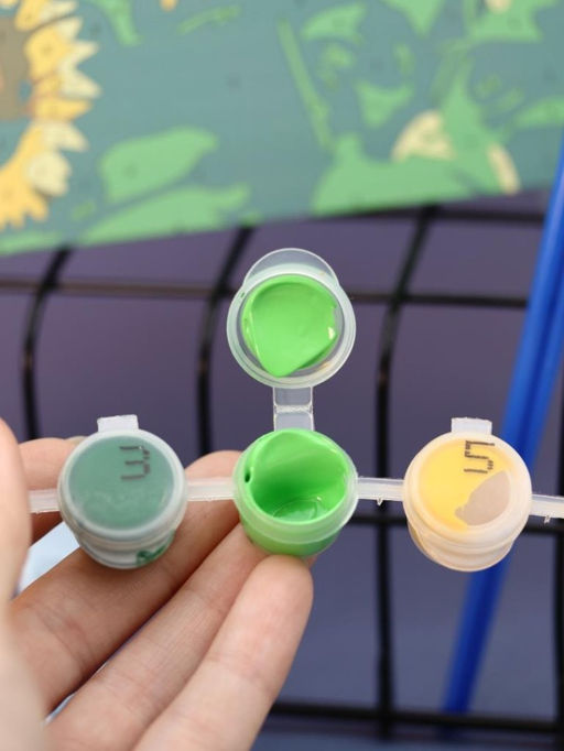 Картина по номерам на подрамнике Draw Me! Bright sunflowers, (20*20 см)